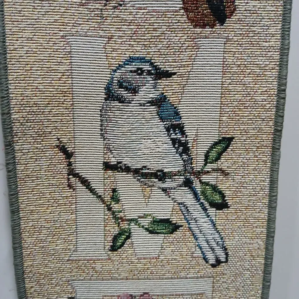 N F Shumaker Pallen Welcome Bird Tapestry Wall Hanger Bird Watchers Alphabet...